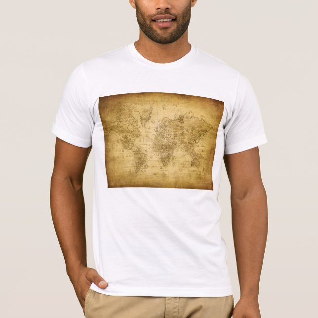 Fuzzy Express® Old Map T-Shirt (Front)