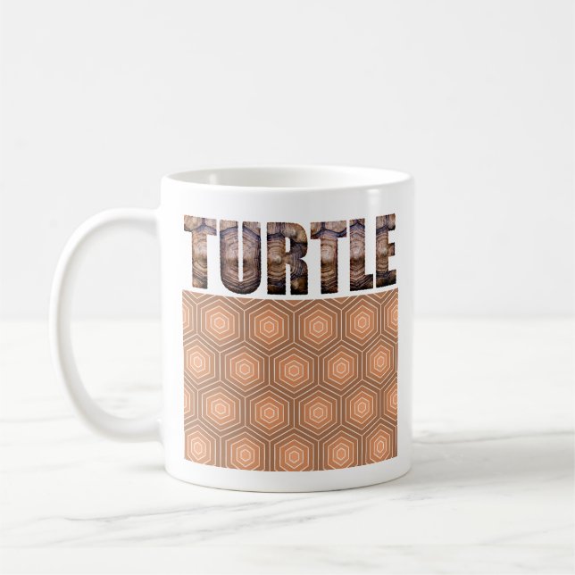 Fuzzy Express® Turtle Animal Print Coffee Mug (Left)
