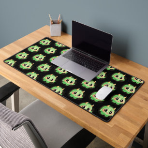 Fuzzy Friendly Monster Creature Desk Mat