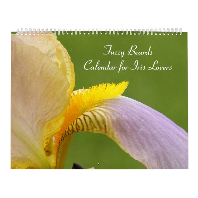 Fuzzy Iris Beards Flower Photograph Calendar (Cover)