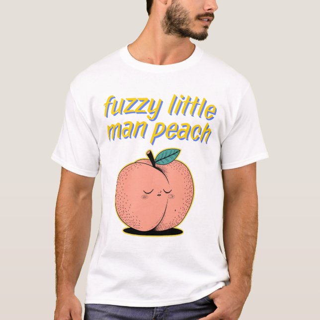 Fuzzy Little Man Peach - Movie-Inspired T-Shirt (Front)