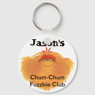 Fuzzy Monster Cartoon Character Key Ring