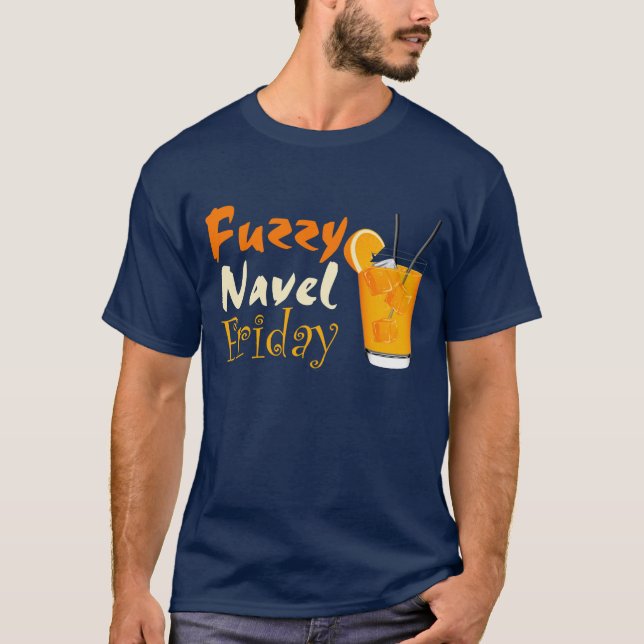 FUZZY NAVEL Friday Graphic Tee (Front)