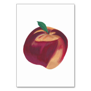 Fuzzy Peach, Adjective Reading Flashcards Table Number
