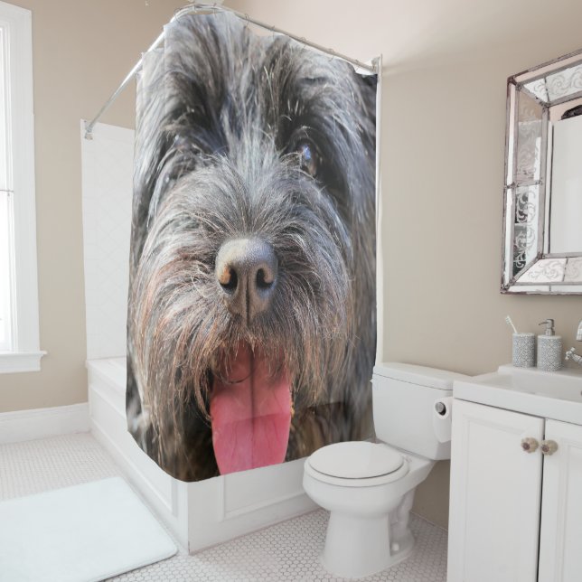 Fuzzy Shower Curtain (In Situ)