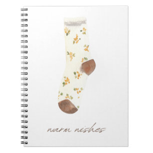 Fuzzy socks, Cosy slippers, Warm Wishes Notebook