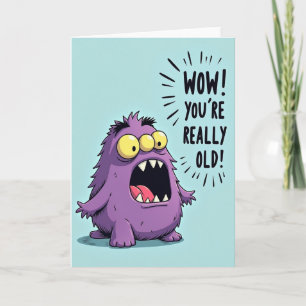 Fuzzy Surprise Birthday Card
