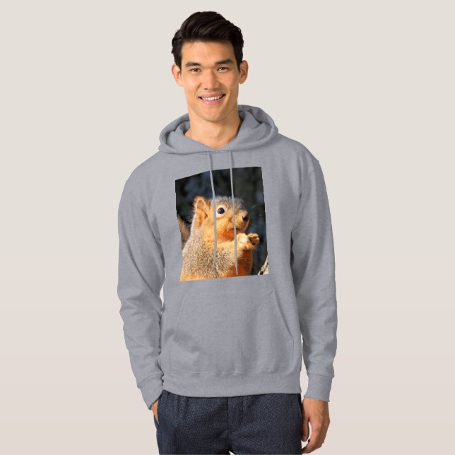 Fuzzy T-Shirt Hoodie (Front Full)
