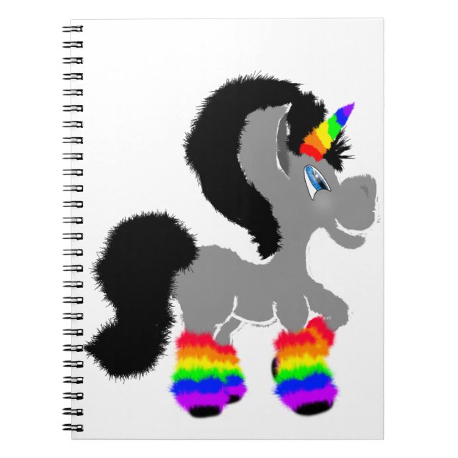 Fuzzy Unicorn Notebook (Front)