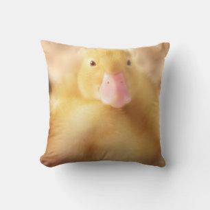 Fuzzy Yellow Duck Easter Baby Duckling Cushion