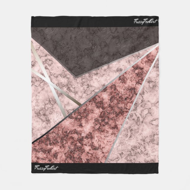 FuzzyFoxArt Fleece Blanket (Front)