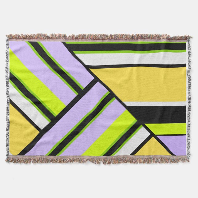 FuzzyFoxArt Throw Blanket (Front)