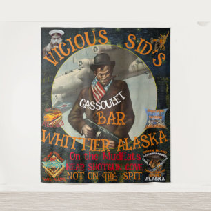 FV Coho Alaska Souvenir Travel Vacation Tour AK Tapestry
