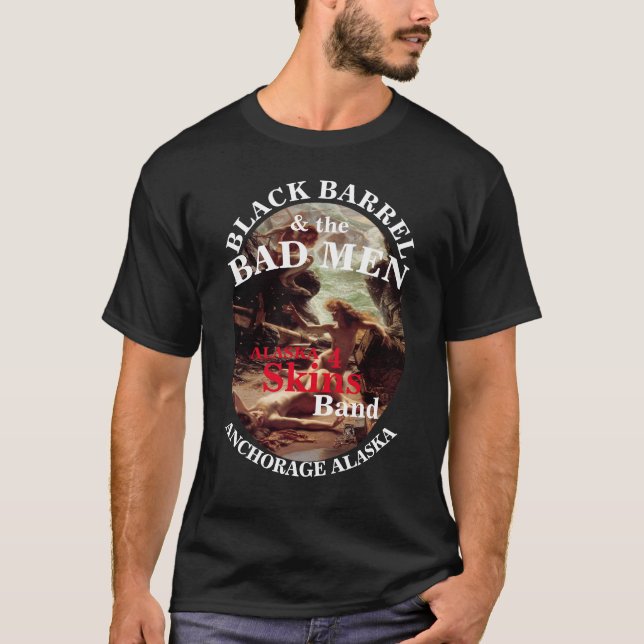 FV COHO BLACK BARREL BAD MEN ANCHORAGE ALASKA AK T-Shirt (Front)