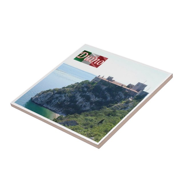 FVG002 DUINO, Castle, Italy, Ceramic Tile (Side)