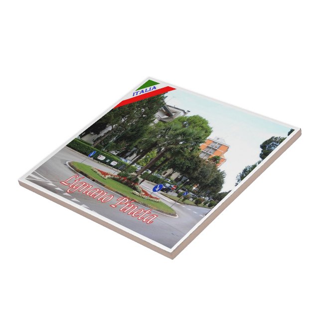 FVG008 LIGNANO, Pinewood, Italy, Fridge Ceramic Tile (Side)