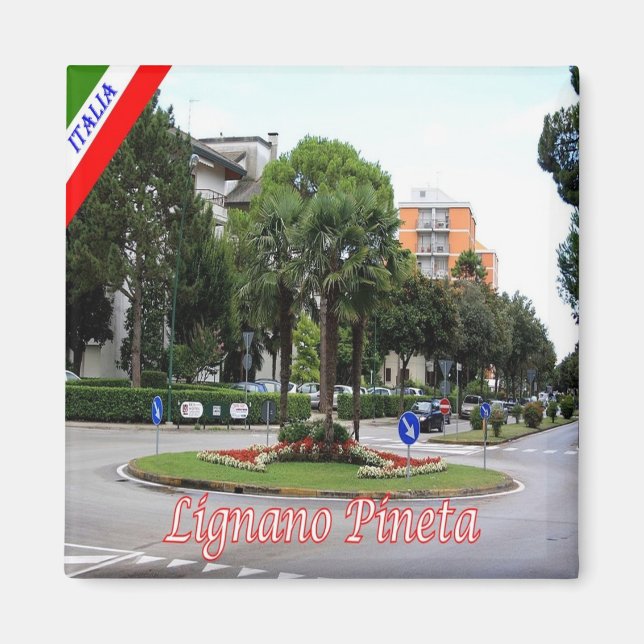 FVG008 LIGNANO, Pinewood, Italy, Fridge Magnet (Front)