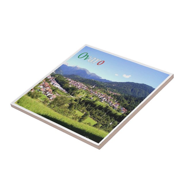 FVG011 OVARO Panorama, Italy, Ceramic Tile (Side)