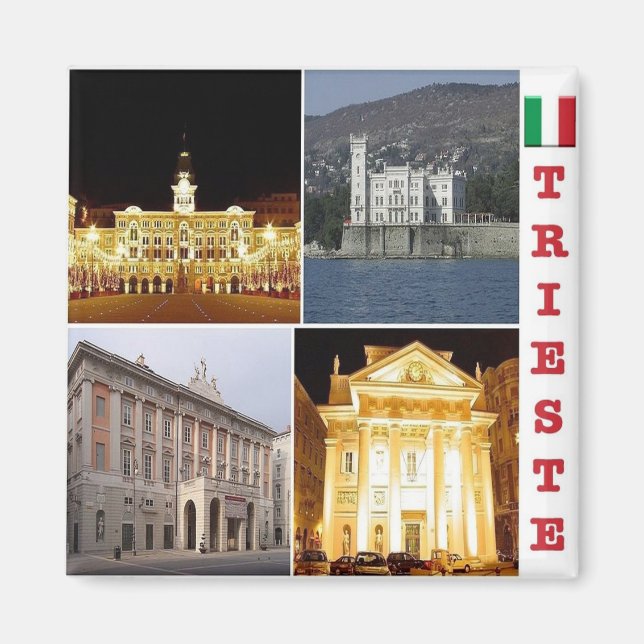 FVG013 TRIESTE, Mosaic, Italy, Fridge Magnet (Front)