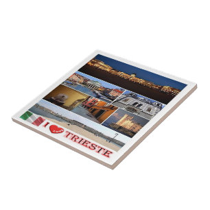 FVG014 TRIESTE I Love, Mosaic, Italy, Ceramic Tile