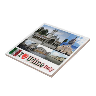 FVG021 UDINE, I Love, Mosaic, Italy, Ceramic Tile
