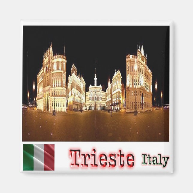 FVG024 TRIESTE, Piazza Unità d'Italia, Fridge Magnet (Front)