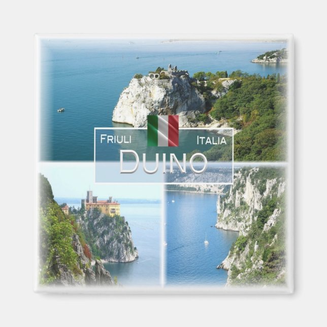 FVG027 DUINO, Mosaic, Italy, Fridge Magnet (Front)