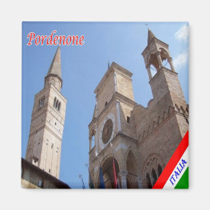 FVG033 PORDENONE, Cathedral Tower Italy, Fridge  Magnet