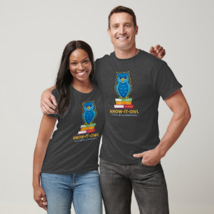 FVMS Know It Owl, Dark Grey  T-Shirt