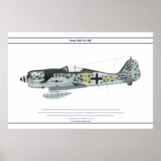 Fw-190 A-8 JG300 3 Poster (Front)