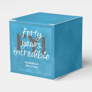FYI Modern 40th Birthday Celebration Favour Box