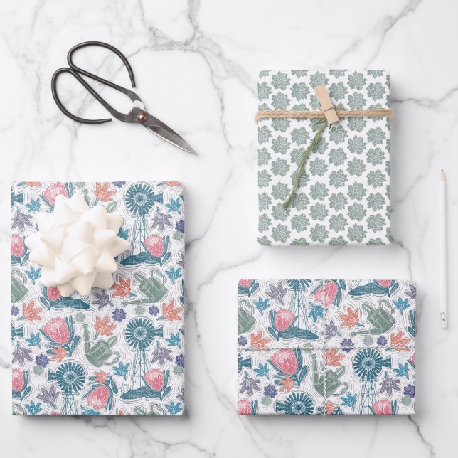 Fynbos Farm Wrapping Paper Sheet (Front)