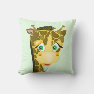 Fynny Giraffe Throw Pillow