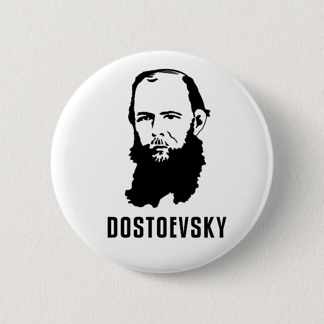 Fyodor Dosoevsky 6 Cm Round Badge (Front)