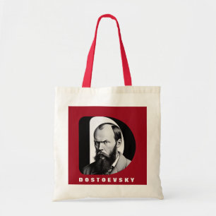 Fyodor Dostoevsky Portrait letter D gift Tote Bag