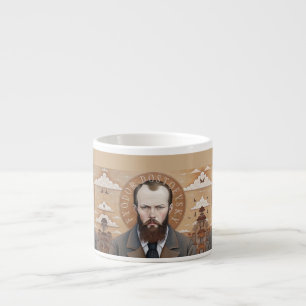 Fyodor Dostoevsky, Saint Dostoyevsky portrait  Espresso Cup