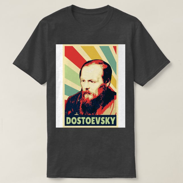 Fyodor Dostoevsky Vintage Colours T-Shirt (Design Front)