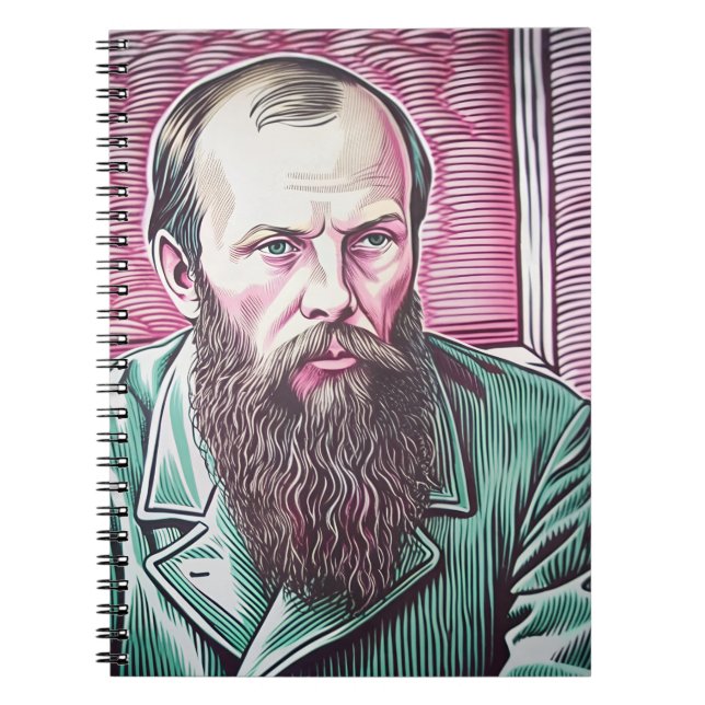 Fyodor Dostoyevsky existential quote  Notebook (Front)