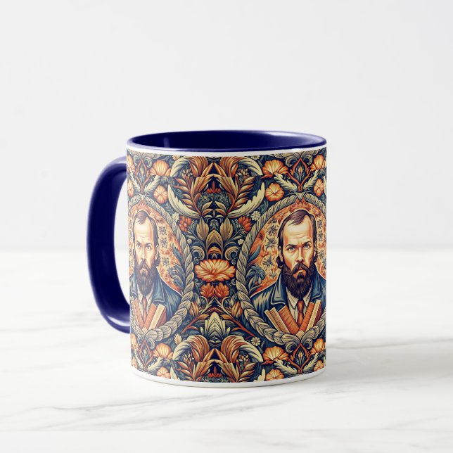 Fyodor Dostoyevsky - Russian Literature Mug (Front Left)