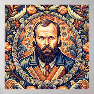 Fyodor Dostoyevsky - Russian Literature Poster