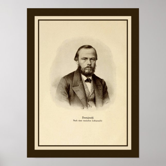 Fyodor Mikhailovich Dostoyevsky 12" x 16" Poster (Front)