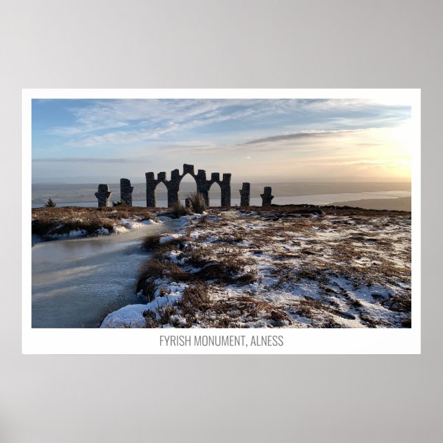 Fyrish Monument, Alness, Scotland Poster (Front)