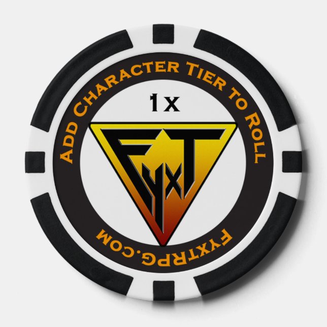 Fyxt RPG +1 Player Reward Token Poker Chips (Front)
