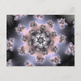 Fzoom - Pink Fractal Postcard
