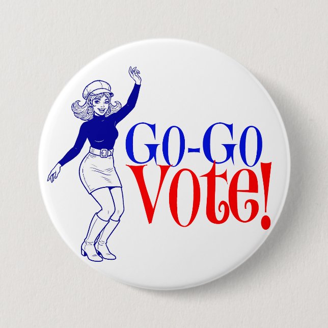 G0 G0 Vote! 3" Button (Front)