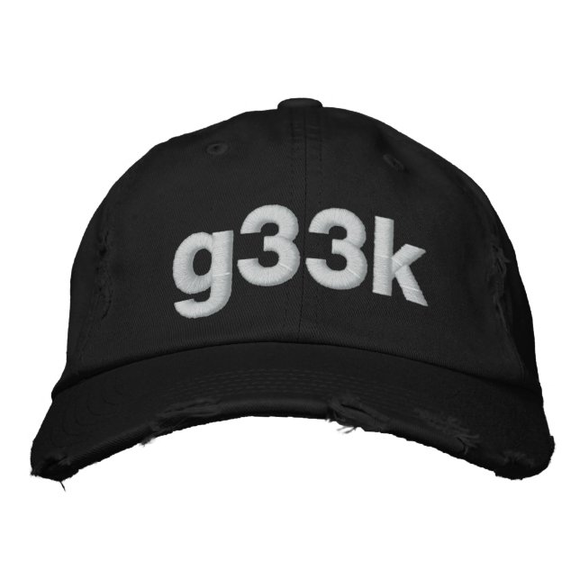 g33k embroidered hat (Front)