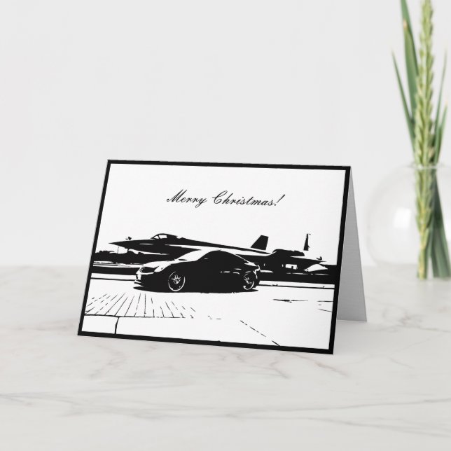 G35 Coupe Car themed Christmas Card (Front)