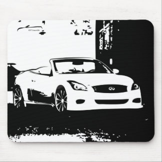 G37 Convertible white brush stroke logo Mouse Pad