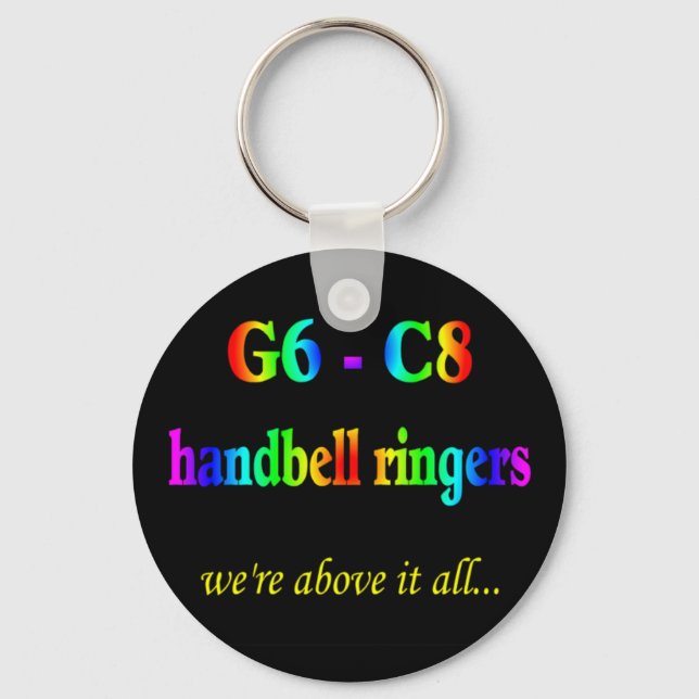 G6-C8 Handbell Ringers Key Ring (Front)
