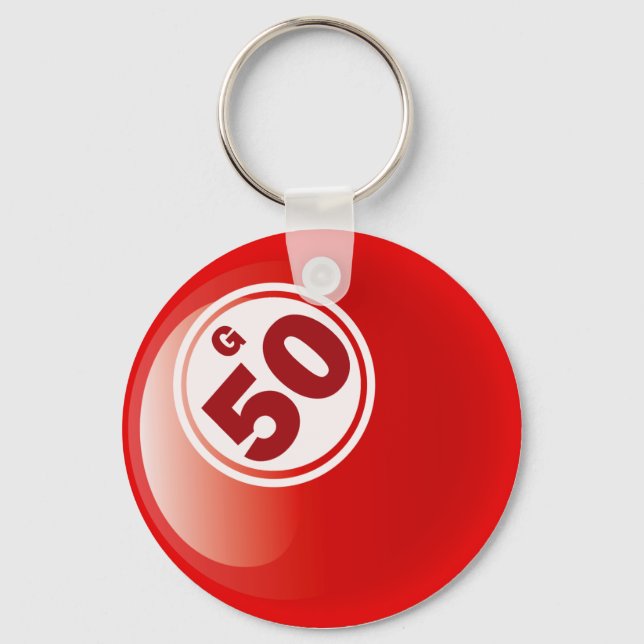 G 50 BINGO BALL KEY RING (Front)